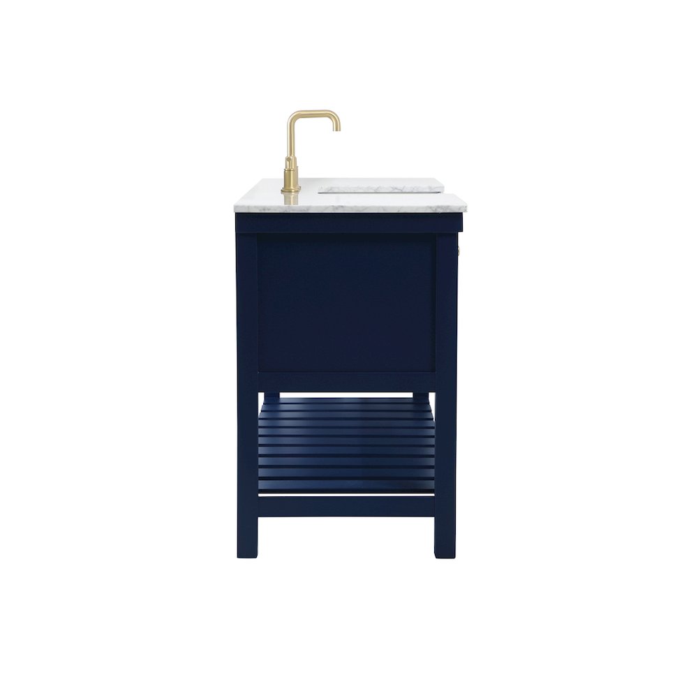 60 inch Single bathroom vanity in blue
