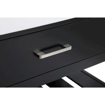 60 inch double bathroom vanity in black
