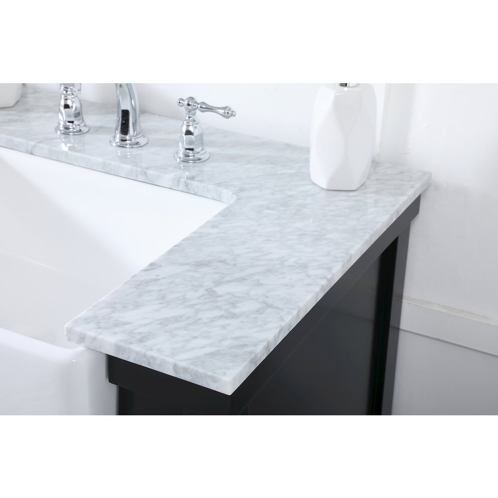 60 inch double bathroom vanity in black