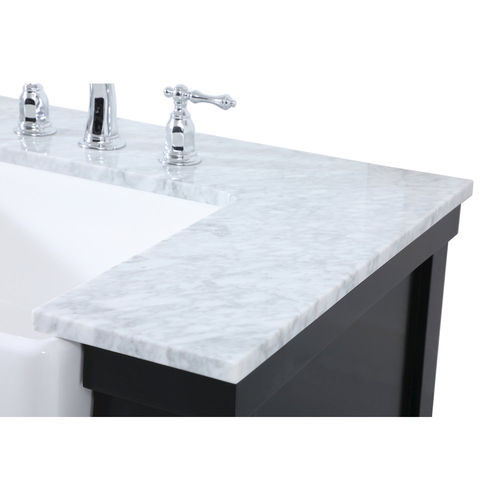 60 inch double bathroom vanity in black