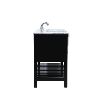 60 inch double bathroom vanity in black