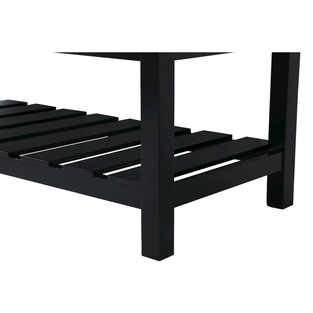60 inch double bathroom vanity in black