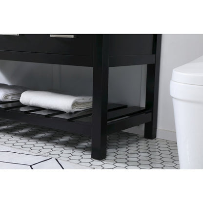60 inch double bathroom vanity in black