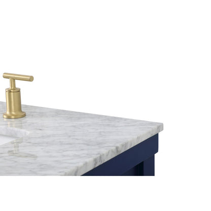 60 inch double bathroom vanity in blue