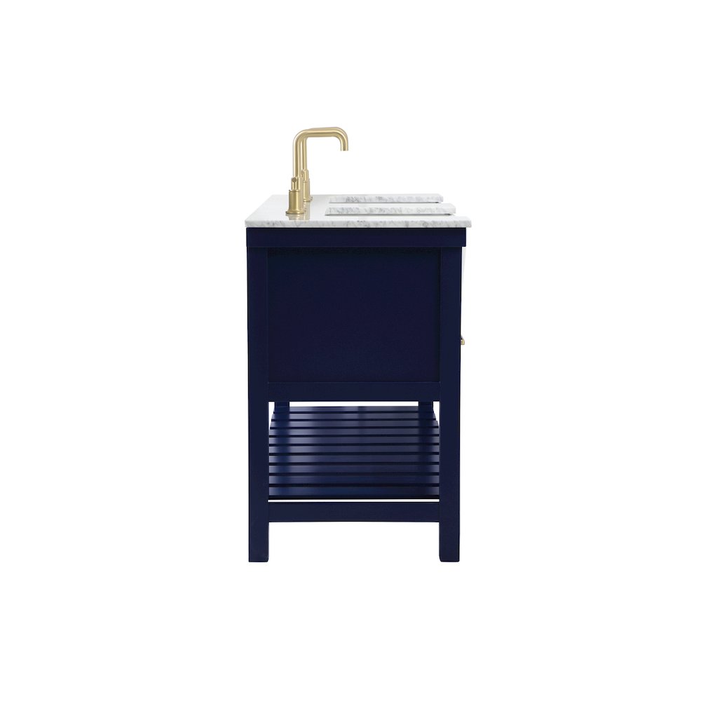 60 inch double bathroom vanity in blue