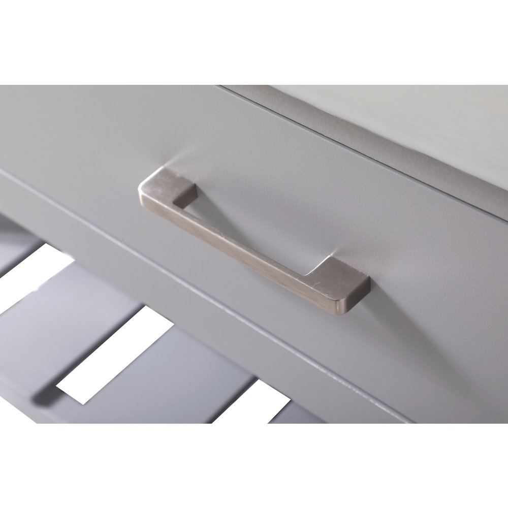 60 inch Single bathroom vanity in grey