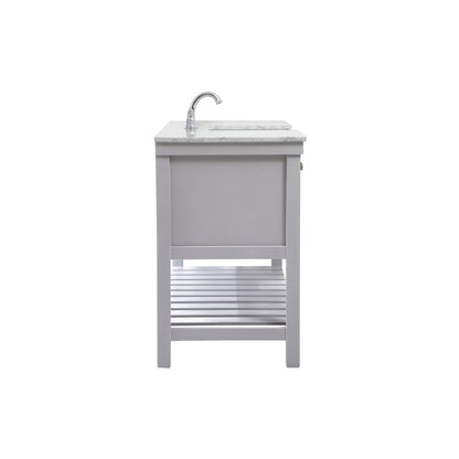 60 inch Single bathroom vanity in grey