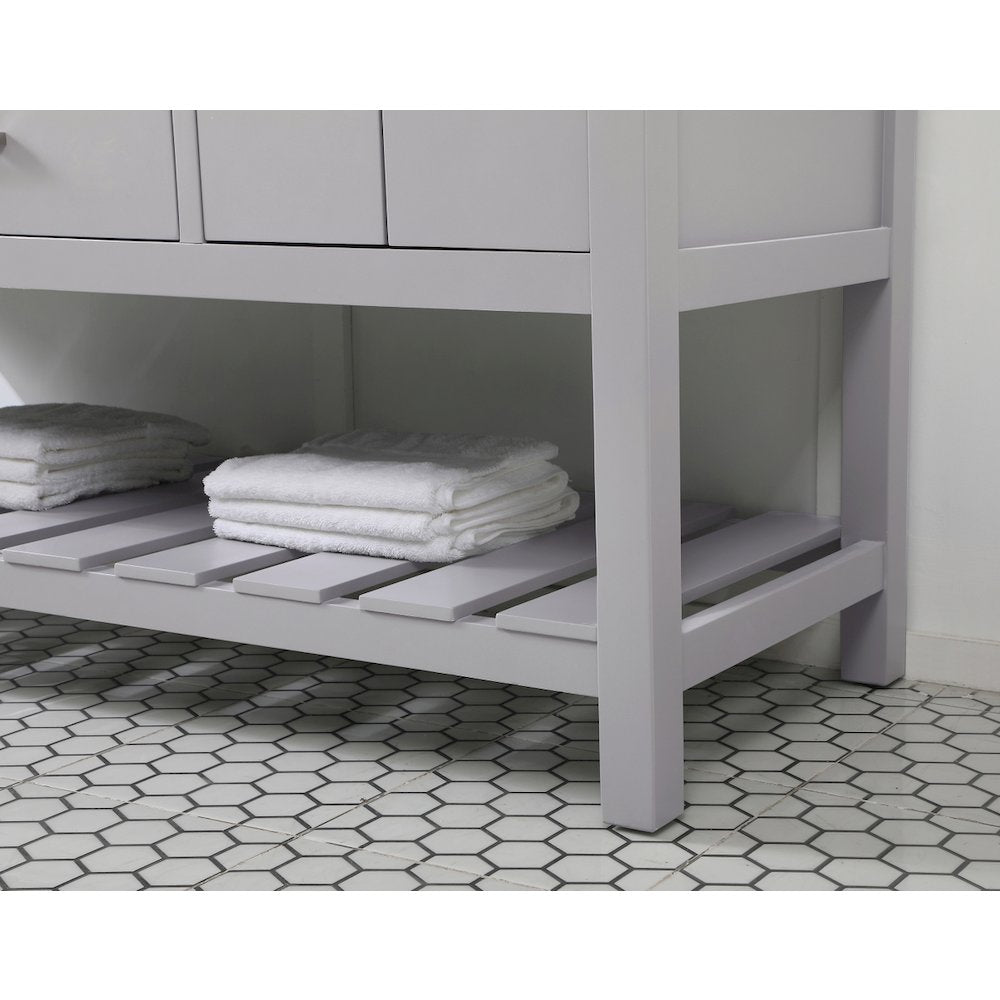 60 inch Single bathroom vanity in grey
