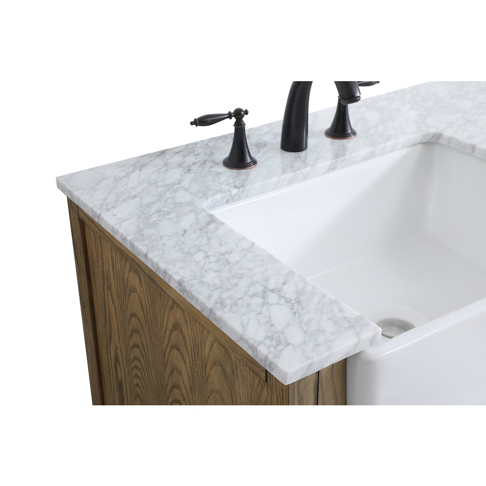 36 inch Single bathroom vanity in driftwood