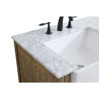 36 inch Single bathroom vanity in driftwood