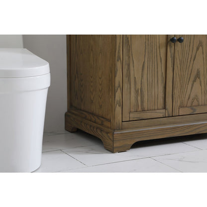 36 inch Single bathroom vanity in driftwood