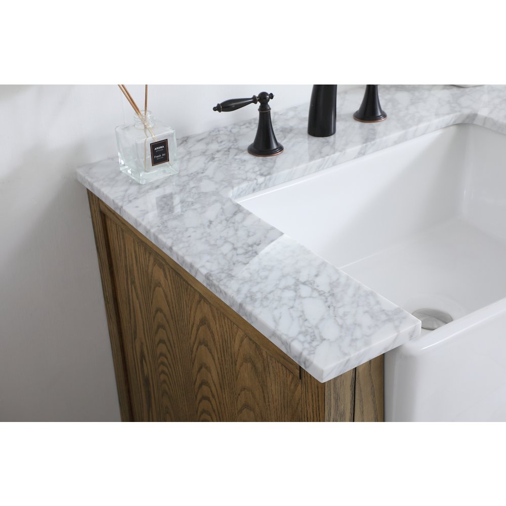 36 inch Single bathroom vanity in driftwood
