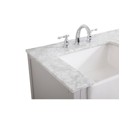 36 inch Single bathroom vanity in grey