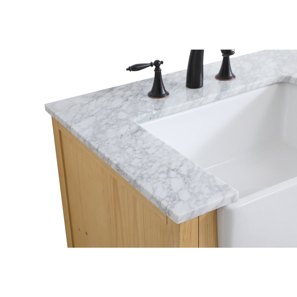 36 inch Single bathroom vanity in natural wood