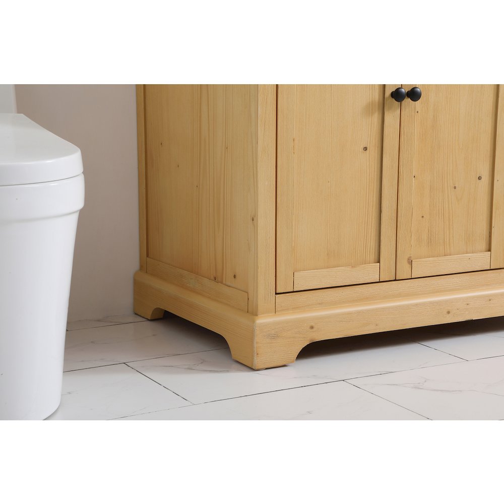 36 inch Single bathroom vanity in natural wood