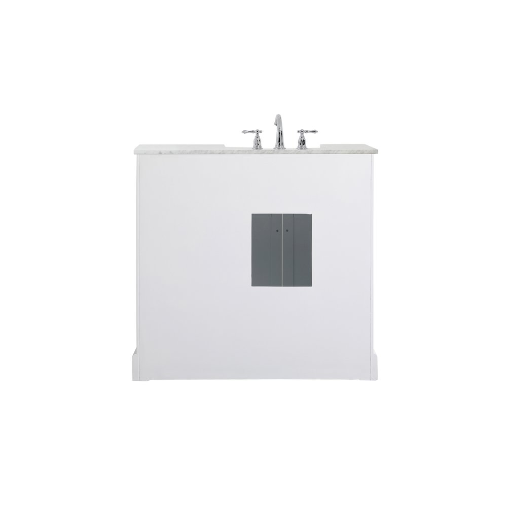 36 inch Single bathroom vanity in white