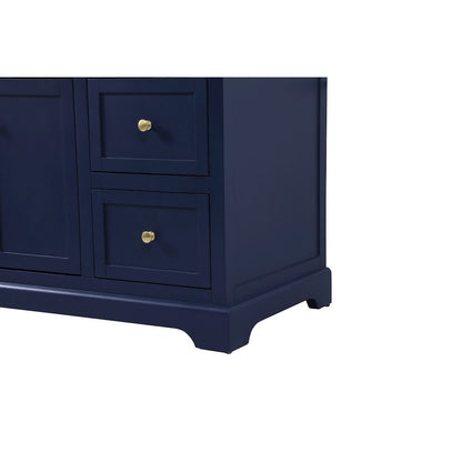 42 inch Single bathroom vanity in blue