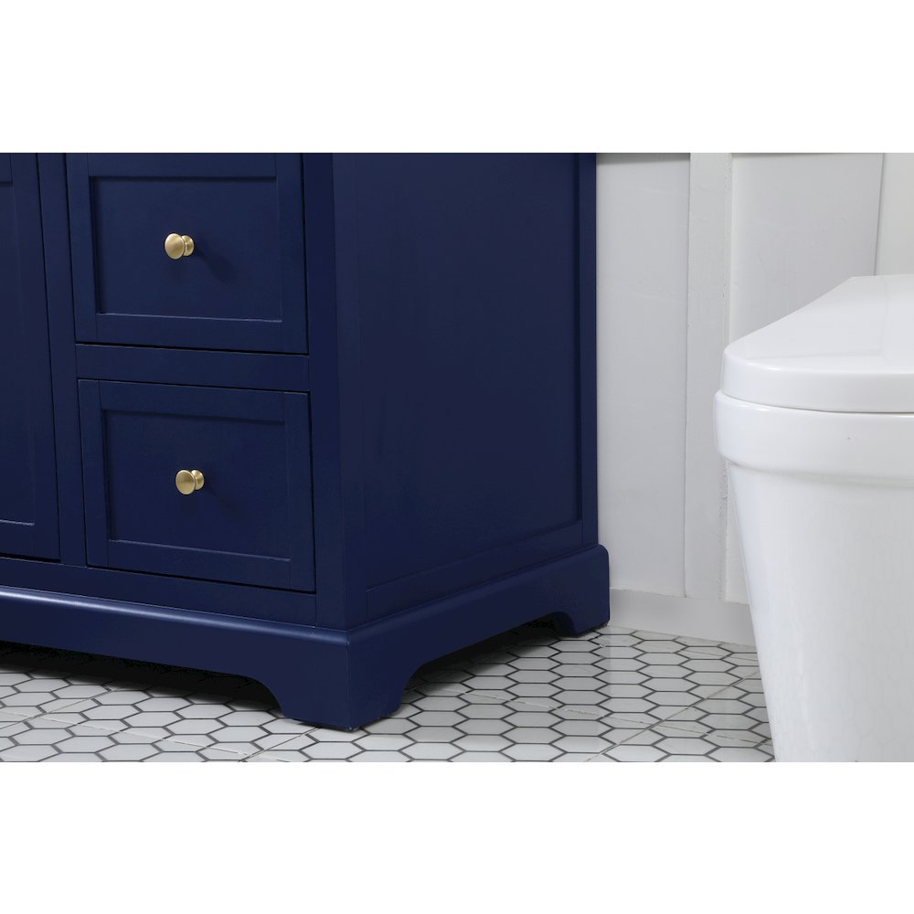 42 inch Single bathroom vanity in blue