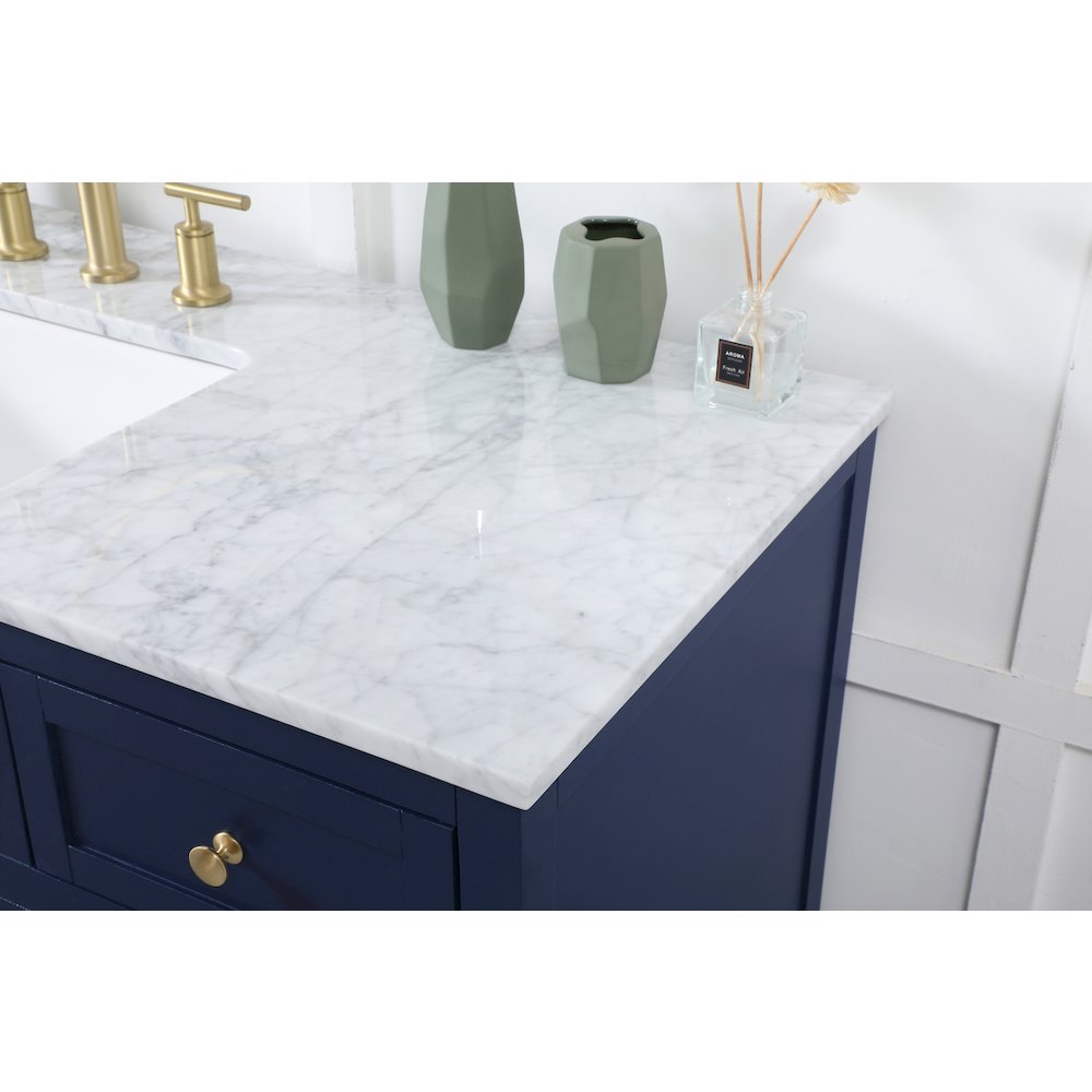 42 inch Single bathroom vanity in blue