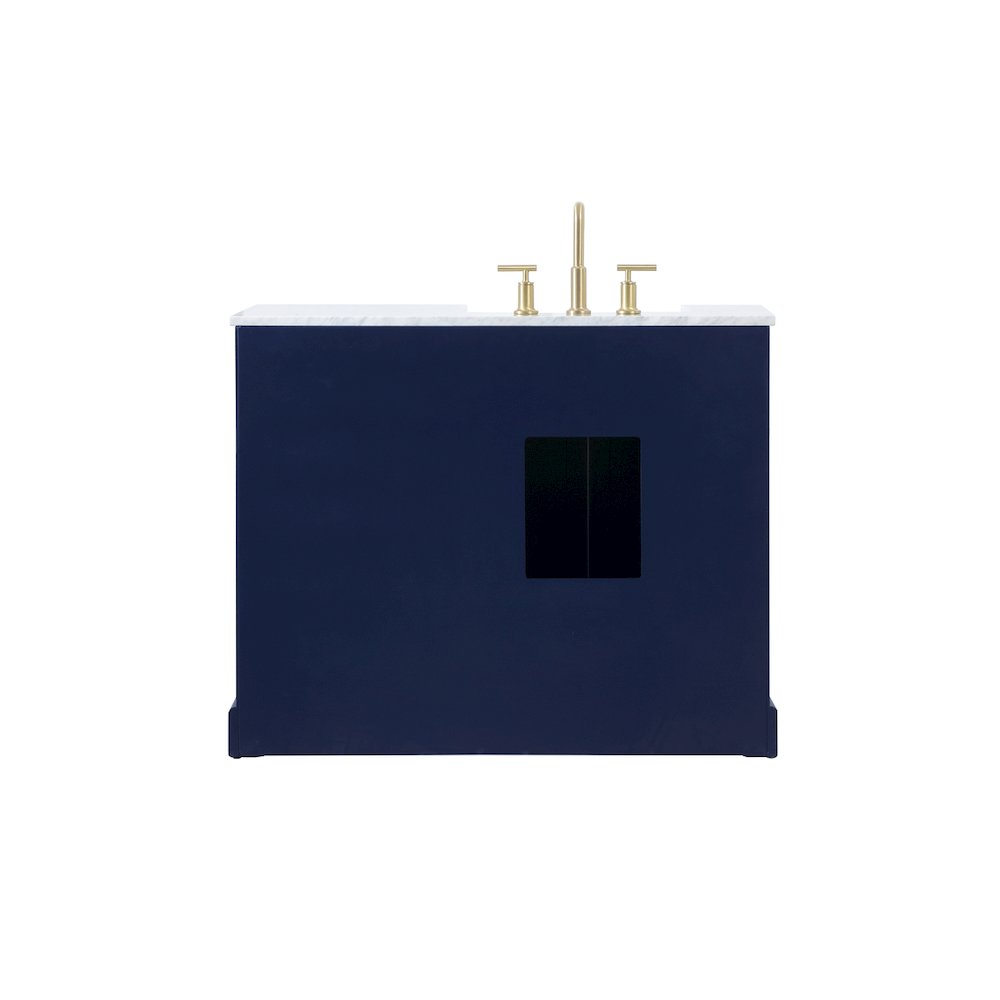 42 inch Single bathroom vanity in blue