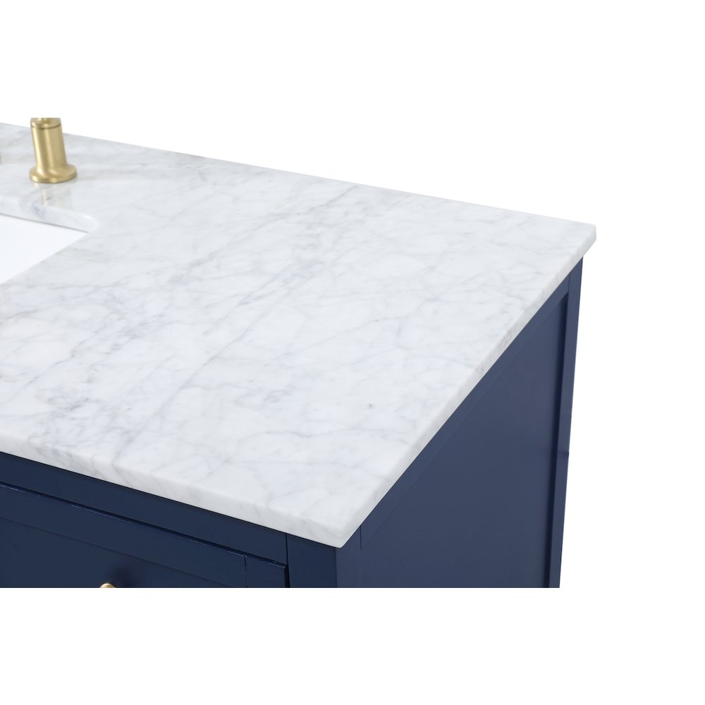 42 inch Single bathroom vanity in blue