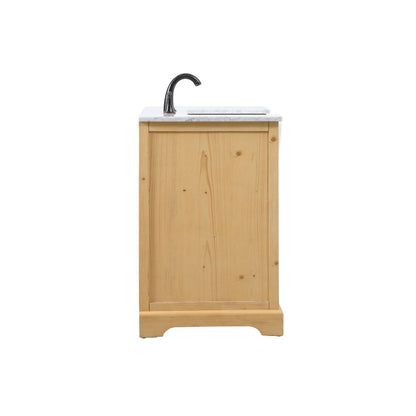 42 inch Single bathroom vanity in natural wood