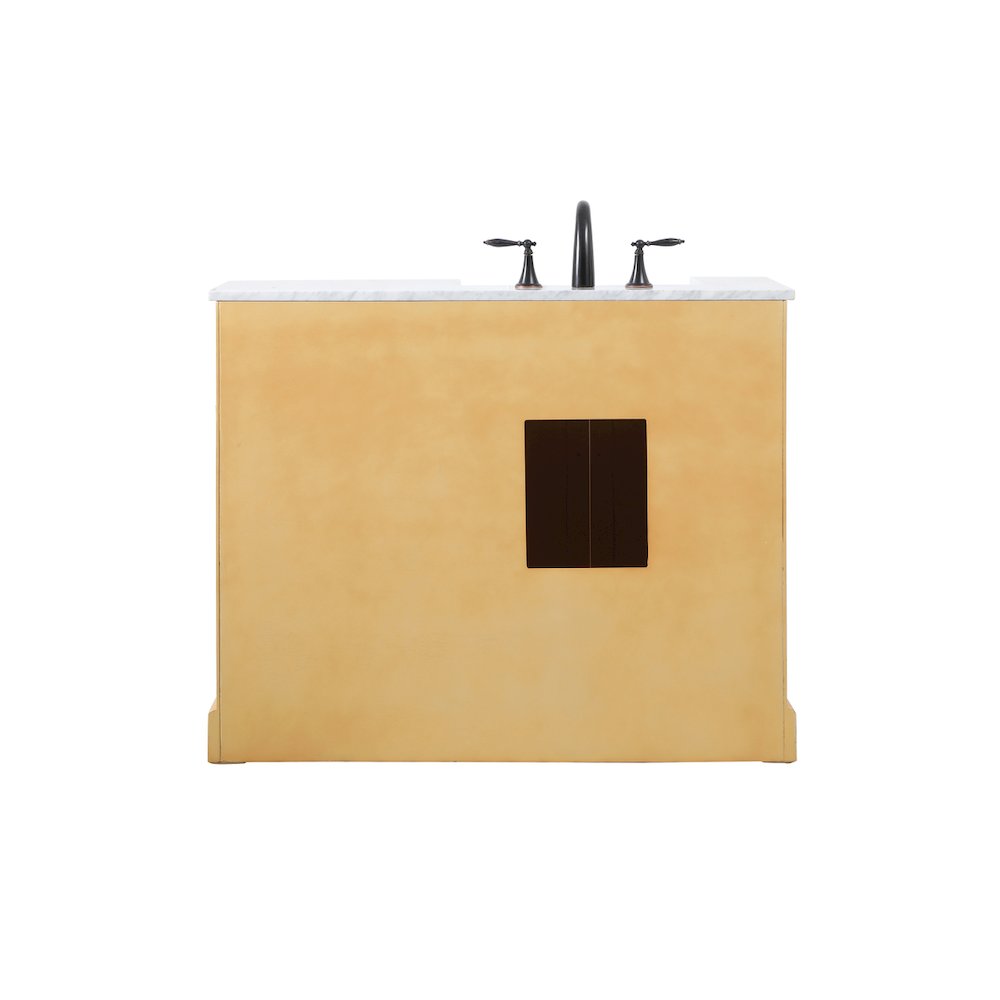 42 inch Single bathroom vanity in natural wood