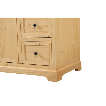 42 inch Single bathroom vanity in natural wood