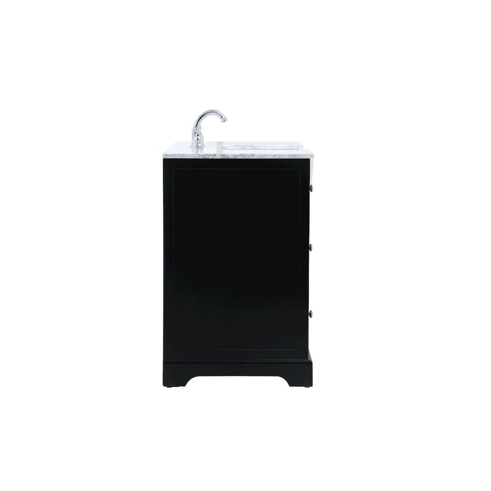 48 inch Single bathroom vanity in black