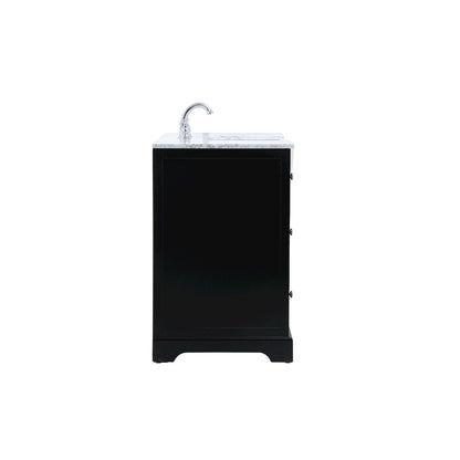 48 inch Single bathroom vanity in black