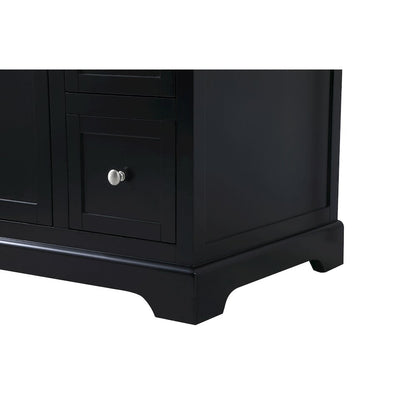 48 inch Single bathroom vanity in black