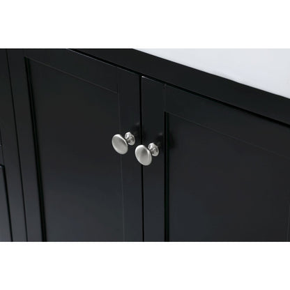 48 inch Single bathroom vanity in black