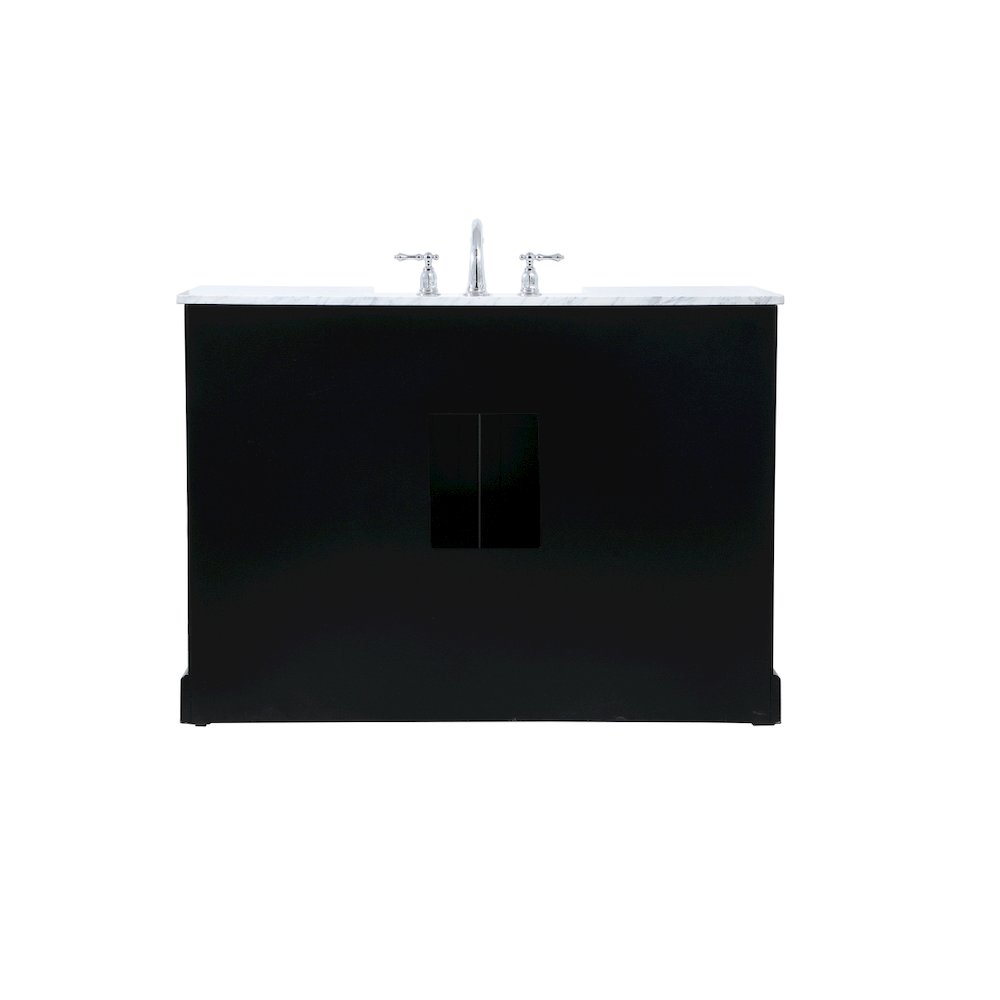 48 inch Single bathroom vanity in black