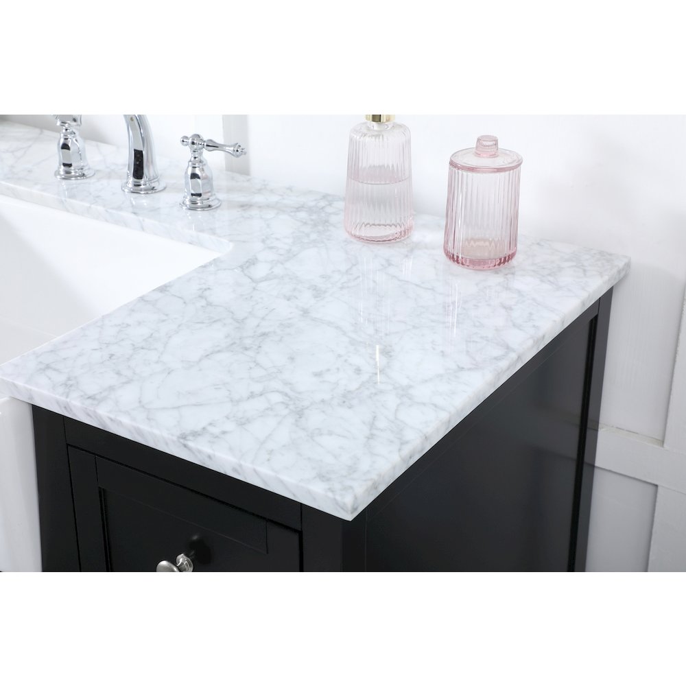 48 inch Single bathroom vanity in black