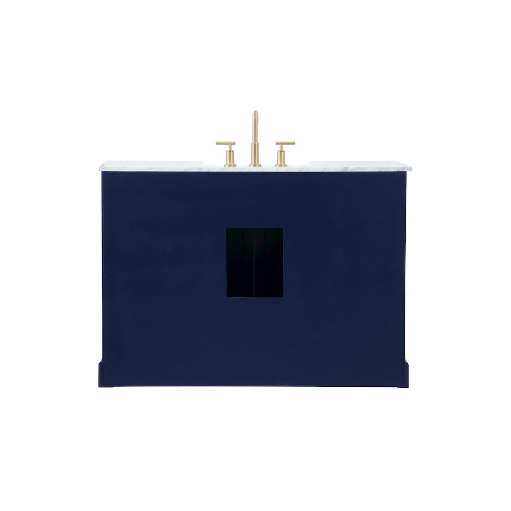 48 inch Single bathroom vanity in blue