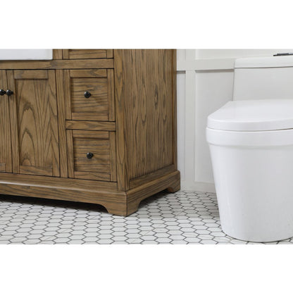48 inch Single bathroom vanity in driftwood