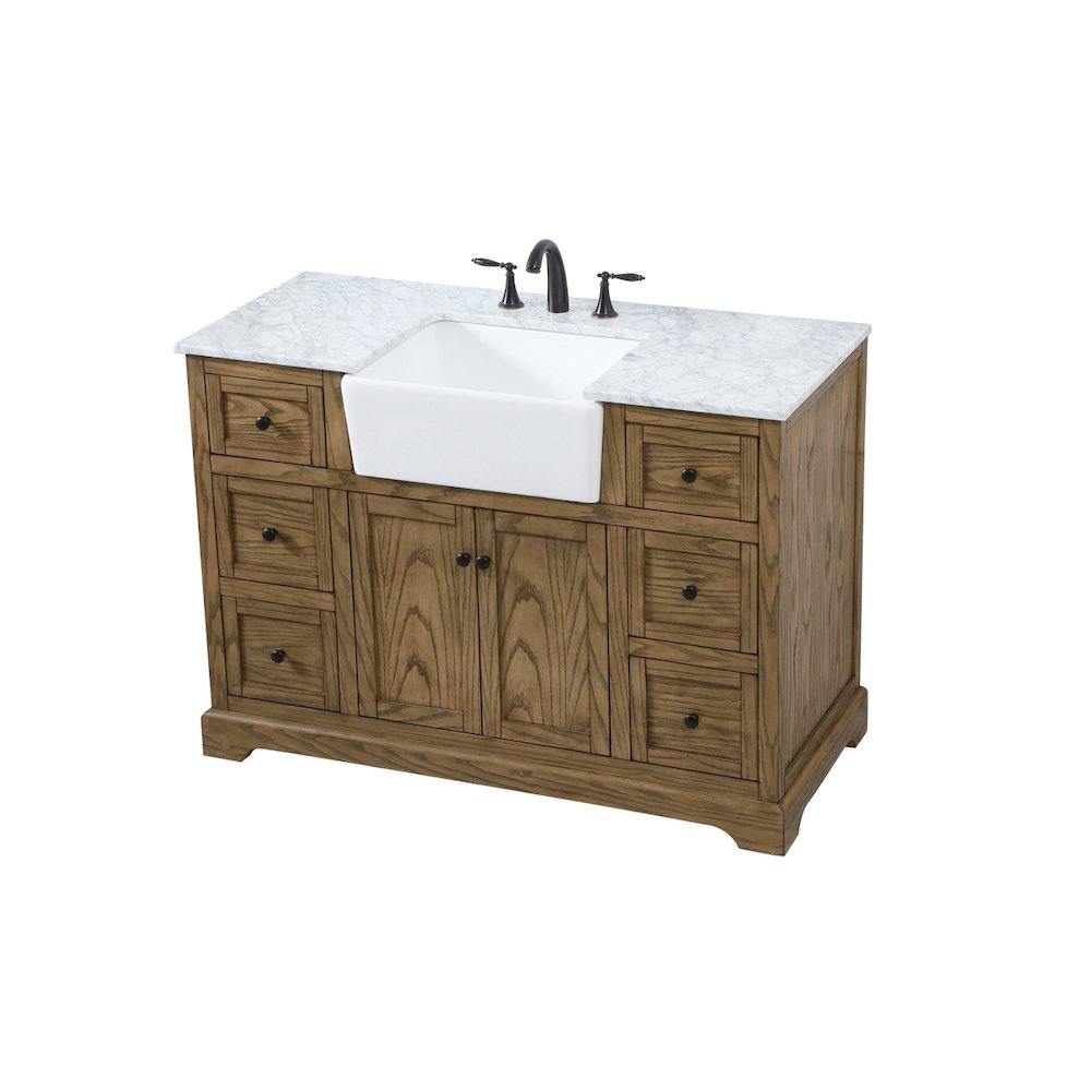 48 inch Single bathroom vanity in driftwood