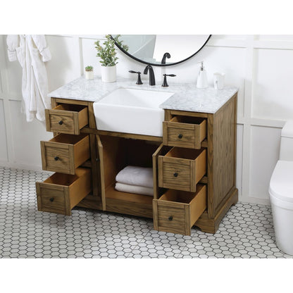 48 inch Single bathroom vanity in driftwood