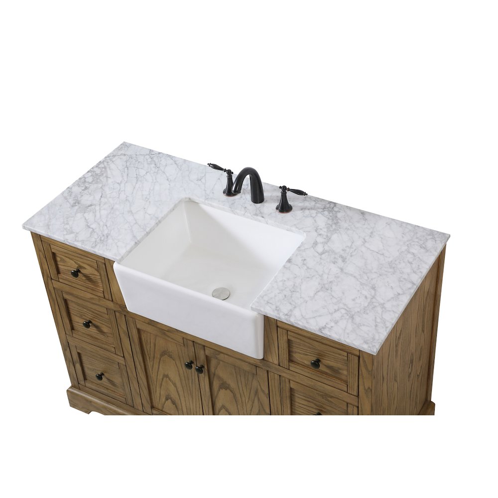 48 inch Single bathroom vanity in driftwood