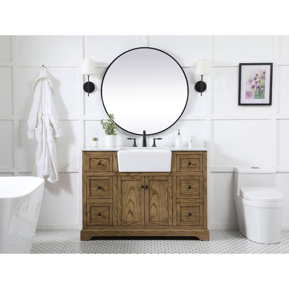 48 inch Single bathroom vanity in driftwood