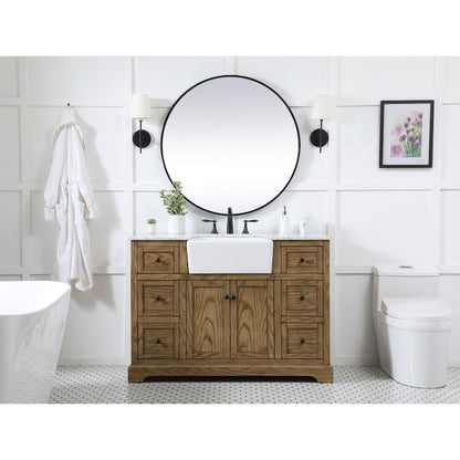 48 inch Single bathroom vanity in driftwood