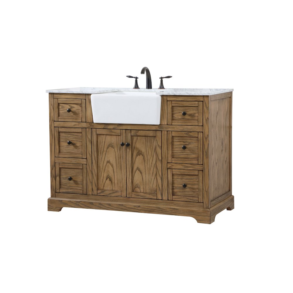 48 inch Single bathroom vanity in driftwood