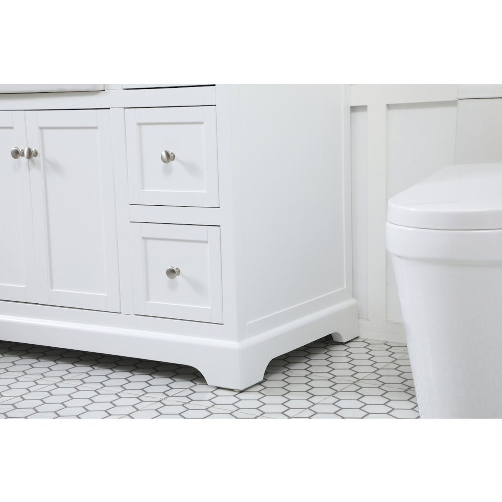 48 inch Single bathroom vanity in white