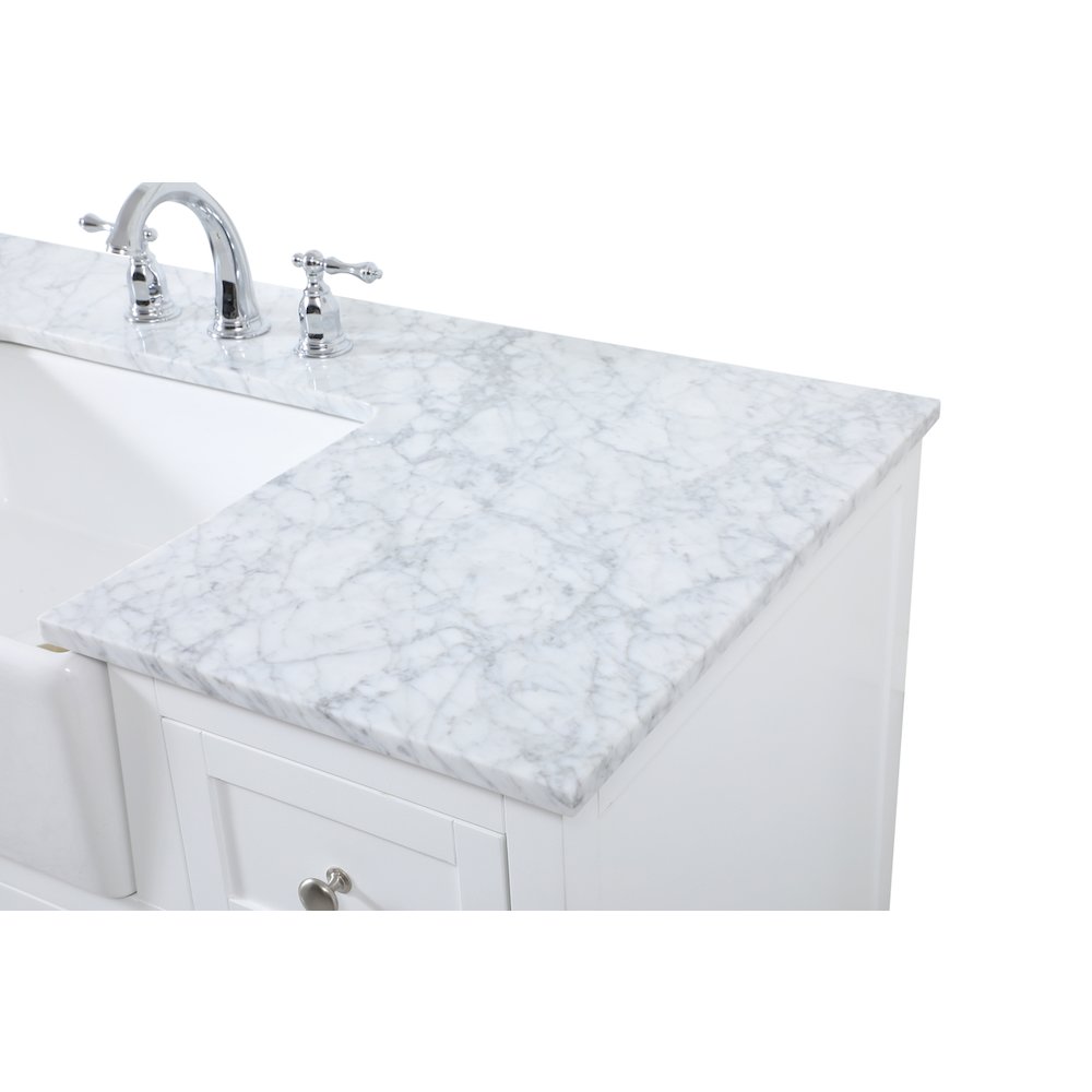 48 inch Single bathroom vanity in white