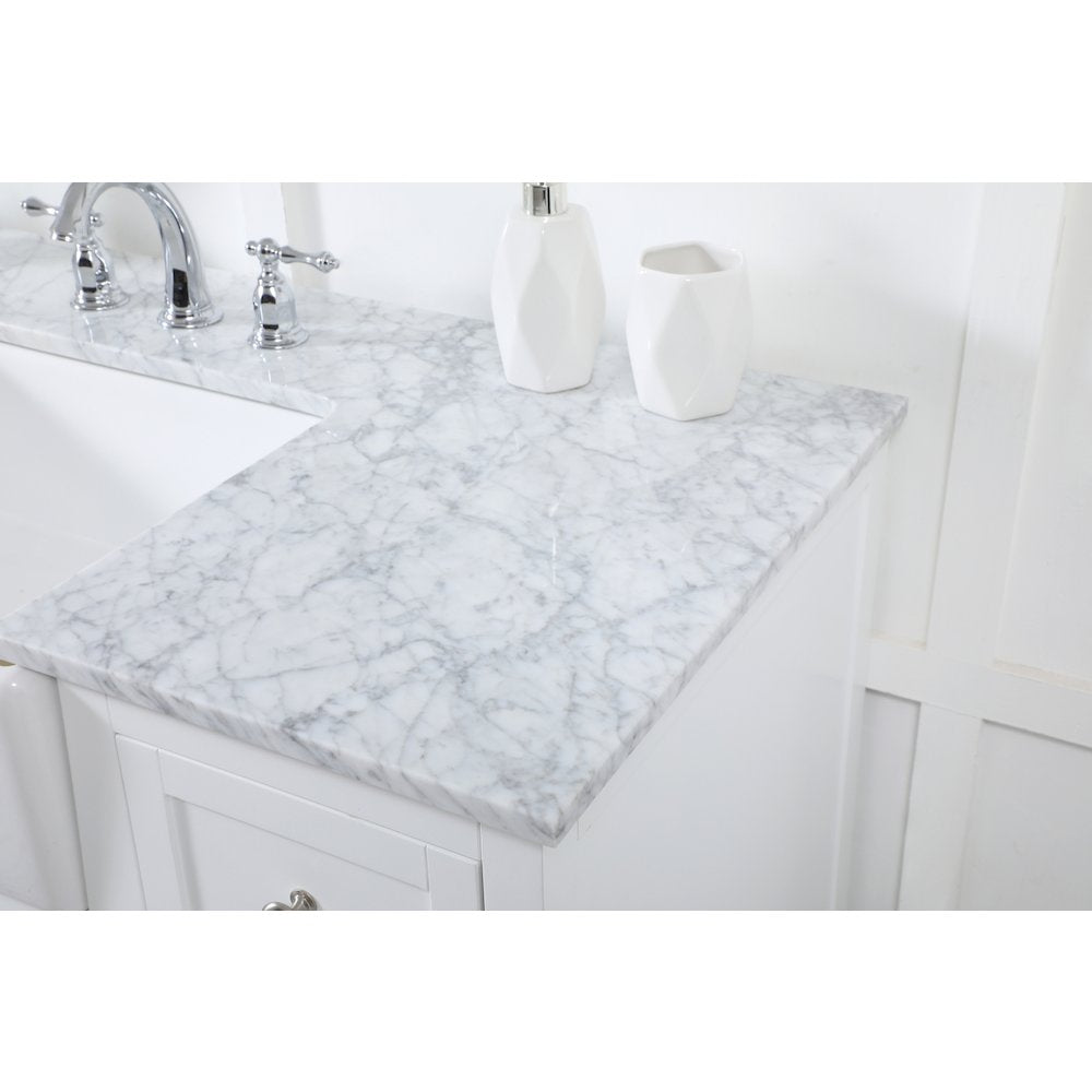 48 inch Single bathroom vanity in white