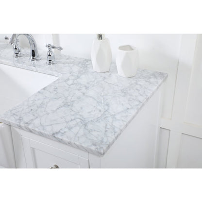 48 inch Single bathroom vanity in white