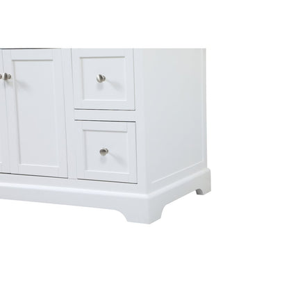 48 inch Single bathroom vanity in white