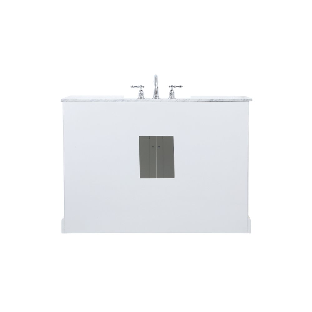 48 inch Single bathroom vanity in white