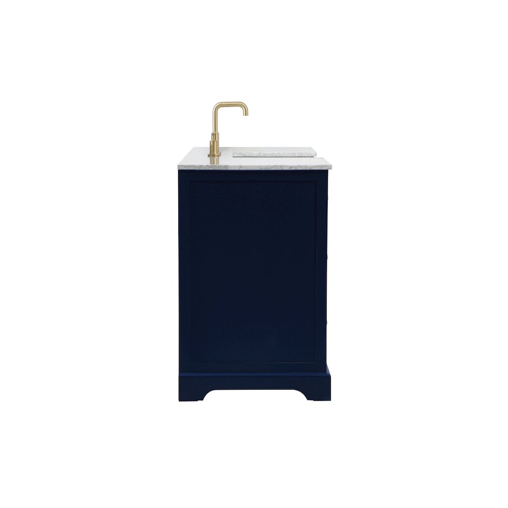 60 inch Single bathroom vanity in blue