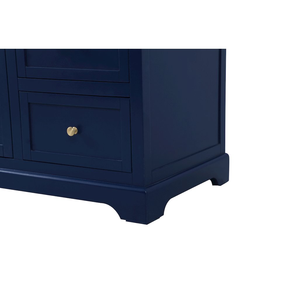60 inch Single bathroom vanity in blue